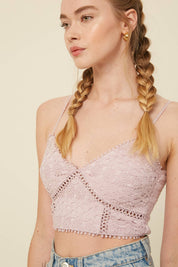 Made You Blush Bralette Crop Top - Westly