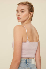 Made You Blush Bralette Crop Top - Westly