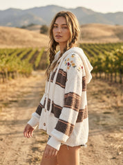Madeline Floral Embroidery Patchwork Cardigan - Westly