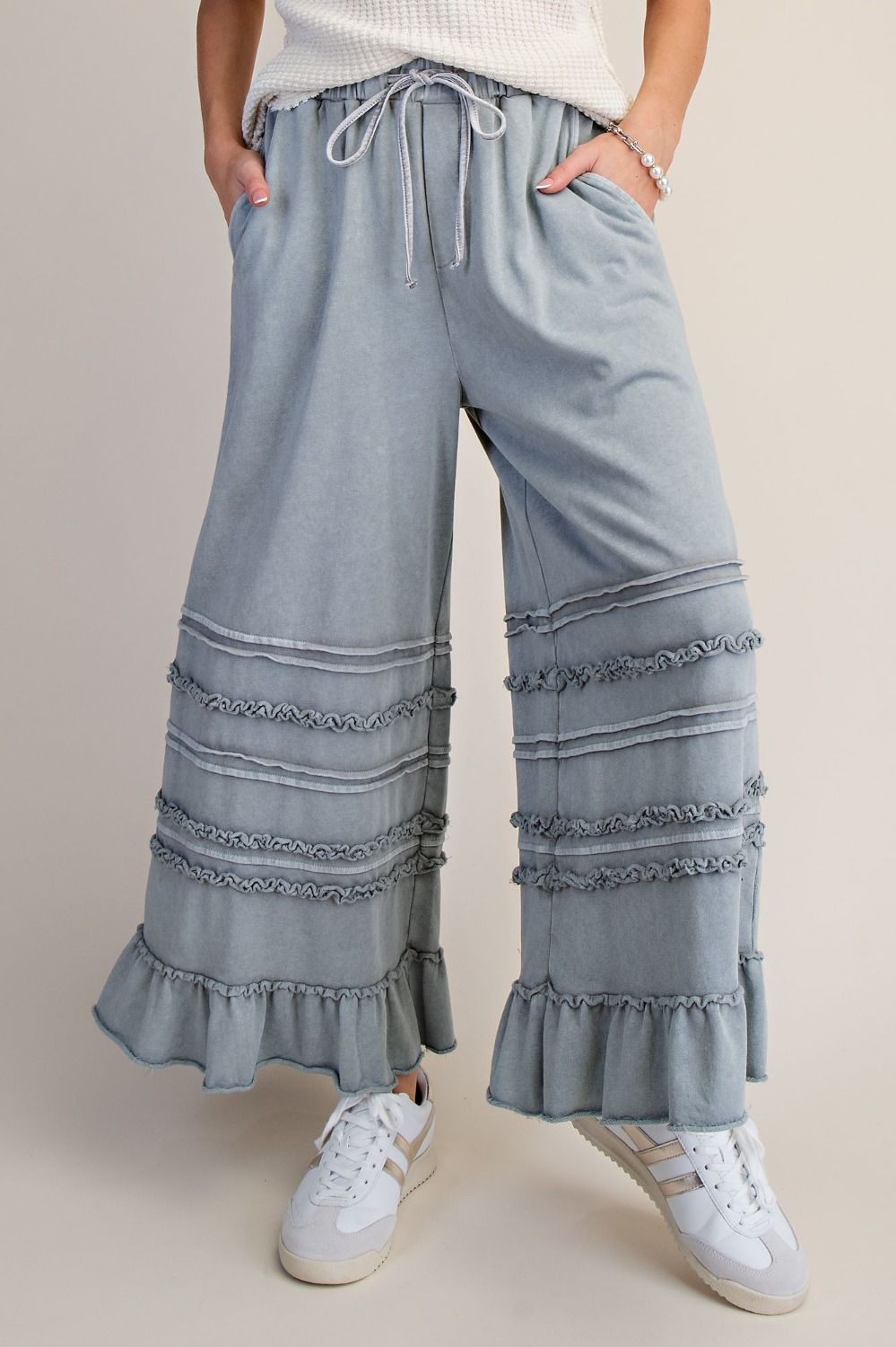 Maggie Washed Terry Pants - Westly