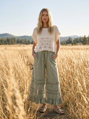 Maggie Washed Terry Pants - Westly