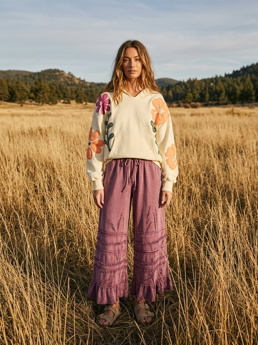 Maggie Washed Terry Pants - Westly