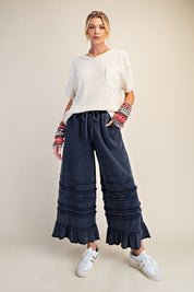 Maggie Washed Terry Pants - Westly