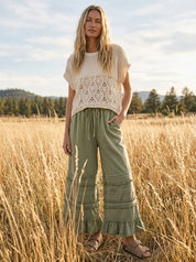 Maggie Washed Terry Pants - Westly