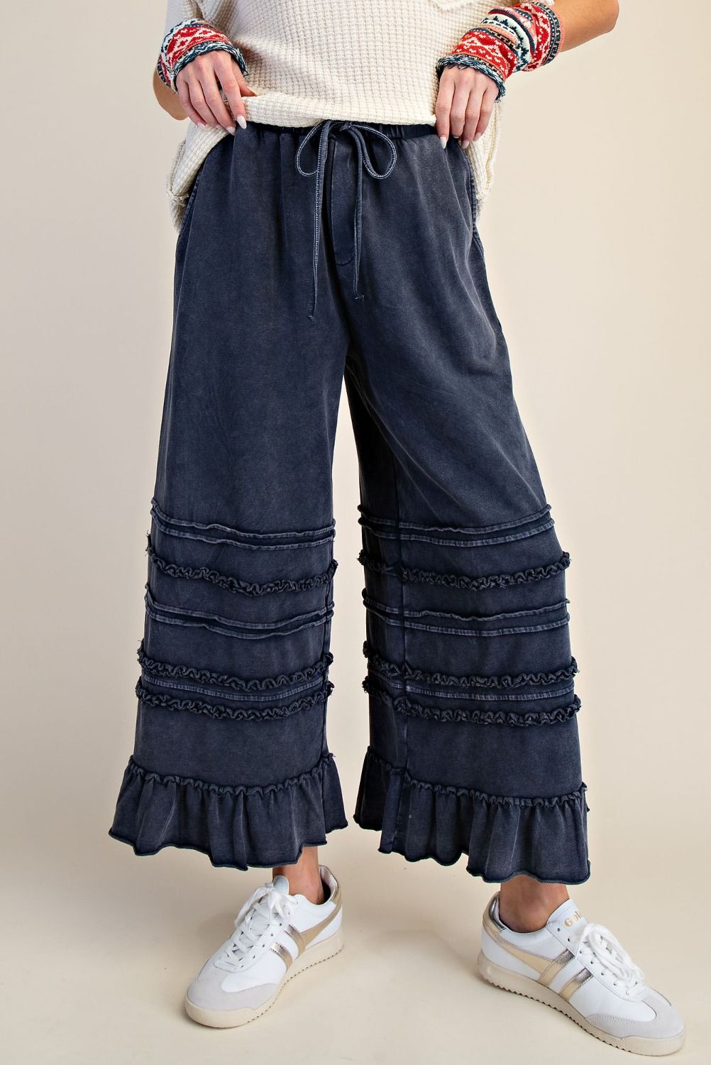Maggie Washed Terry Pants - Westly