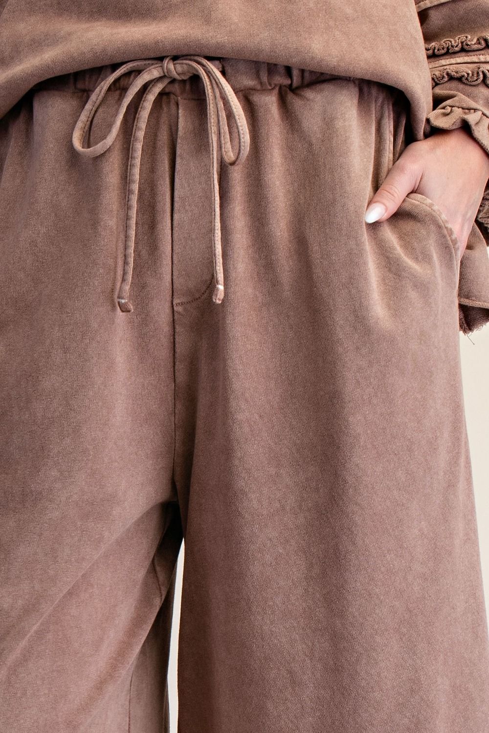 Maggie Washed Terry Pants - Westly