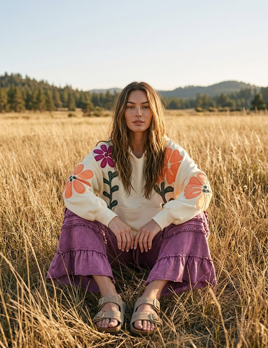 Maggie Washed Terry Pants - Westly