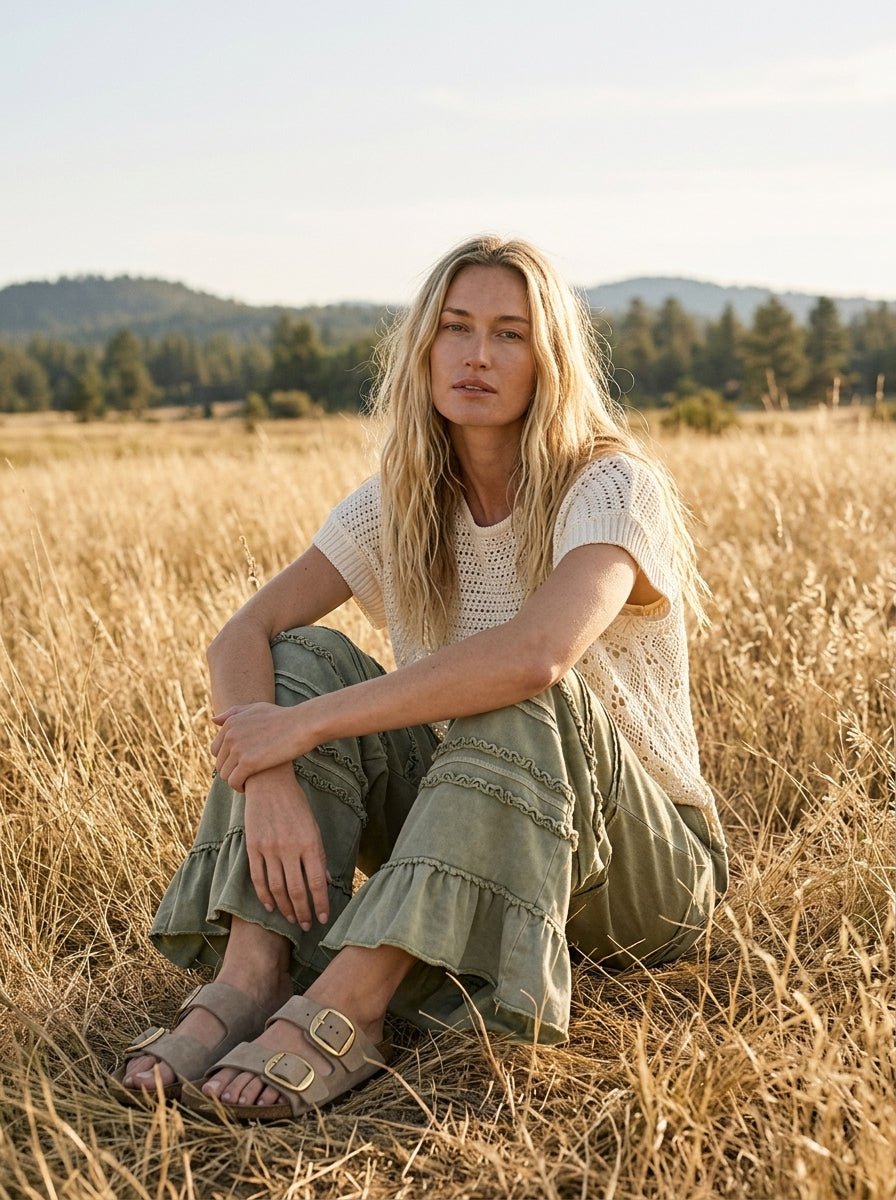 Maggie Washed Terry Pants - Westly