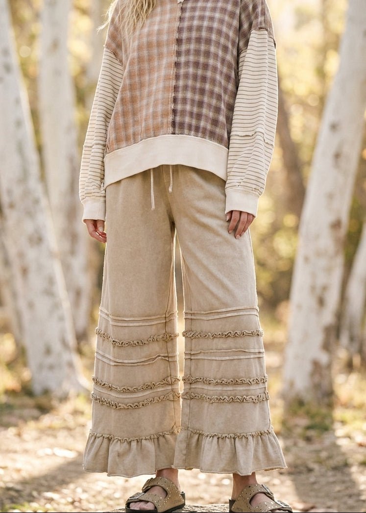 Maggie Washed Terry Pants - Westly