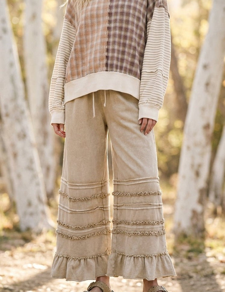 Maggie Washed Terry Pants - Westly