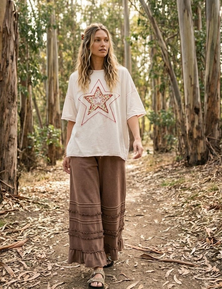 Maggie Washed Terry Pants - Westly