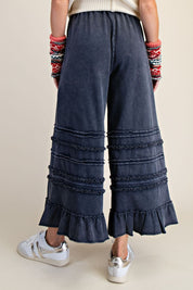 Maggie Washed Terry Pants - Westly