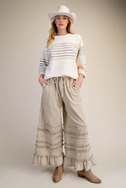 Maggie Washed Terry Pants - Westly