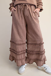 Maggie Washed Terry Pants - Westly