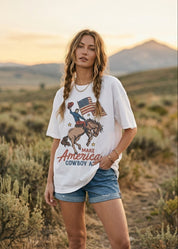 Make America Cowboy Again Graphic Tee - Westly