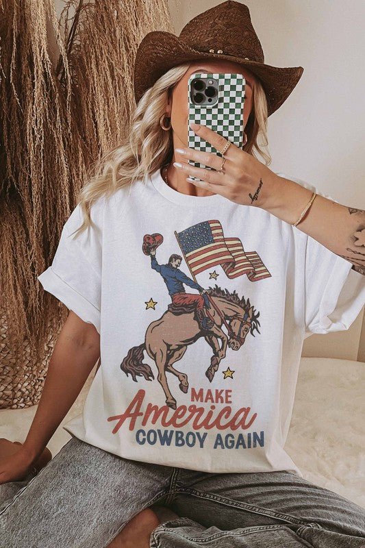 Make America Cowboy Again Graphic Tee - Westly