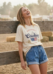 Make America Cowboy Again Retro Oversized Graphic Tee - Westly