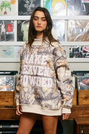 Make Heaven Crowded Camo Sweatshirt in Camo - product photo 7