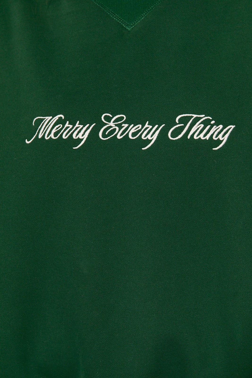 Making Merry Embroidered Sweatshirt in Green, product photo 6