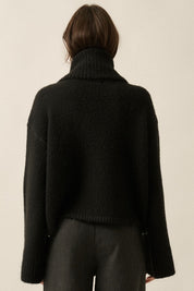 Mammoth Fuzzy Jacquard-Knit Turtleneck Sweater - Westly