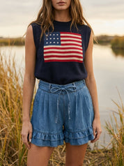 Marcy American Flag Vest - Westly