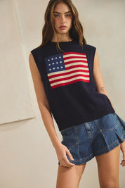 Marcy American Flag Vest - Westly