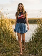 Marcy American Flag Vest - Westly