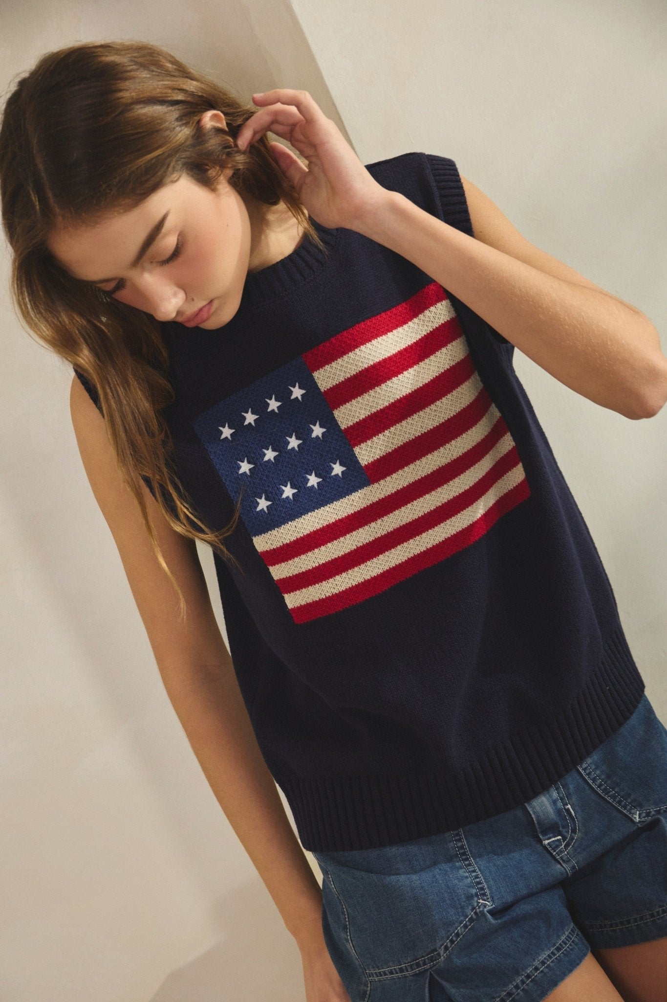 Marcy American Flag Vest - Westly