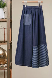 Marfa Star Patchwork Wide - Leg Denim Pants - Westly