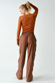 Margate Micro Rib Long Sleeve Top in Golden Hour, photo 2