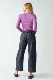 Margate Micro Rib Long Sleeve Top in Mulberry, photo 2