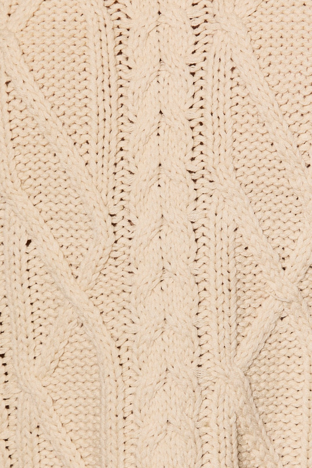 Margot Cable Knit Cap Sleeve Sweater in Cream — product photo 05