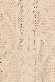 Margot Cable Knit Cap Sleeve Sweater in Cream — product photo 05