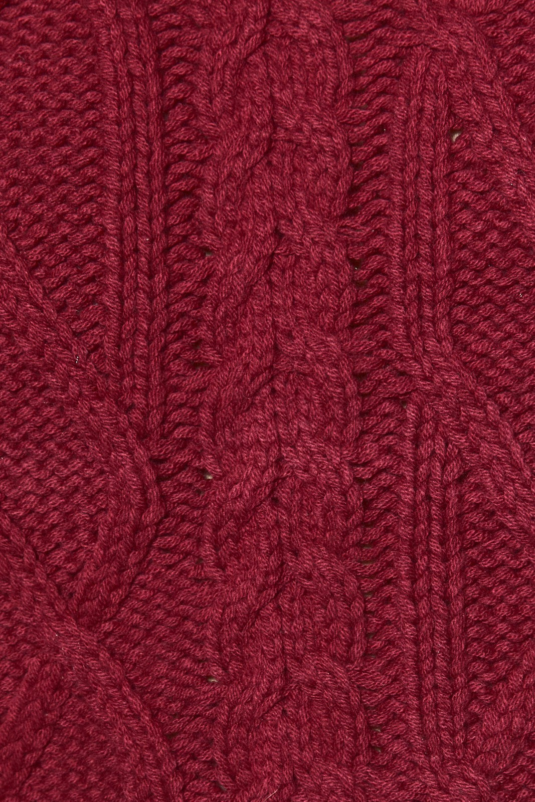 Margot Cable Knit Cap Sleeve Sweater in Maroon — product photo 08