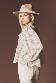 Marguerite Floral Ruffle Blouse - Westly