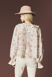 Marguerite Floral Ruffle Blouse - Westly