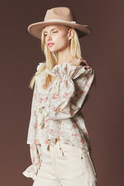 Marguerite Floral Ruffle Blouse - Westly