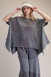 Mariah Patchwork Print Oversized Tunic Top - Westly