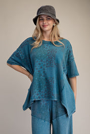 Mariah Patchwork Print Oversized Tunic Top - Westly