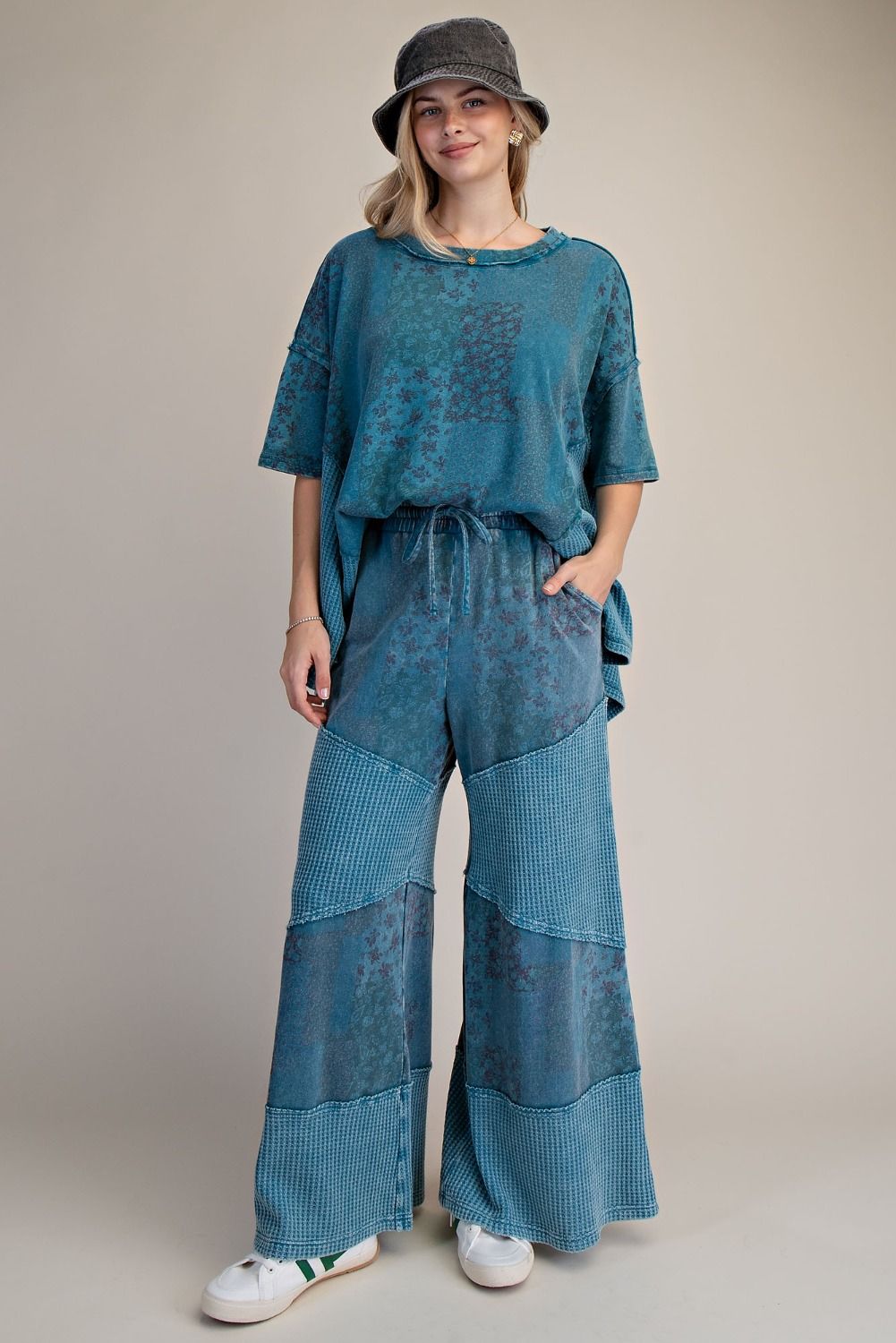 Mariah Patchwork Print Oversized Tunic Top - Westly
