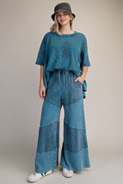 Mariah Patchwork Print Oversized Tunic Top - Westly