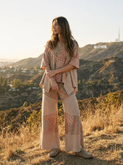 Mariah Patchwork Print Oversized Tunic Top - Westly