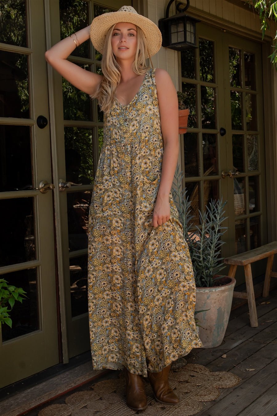 Marigold Wide - Leg Floral Jumpsuit - Westly