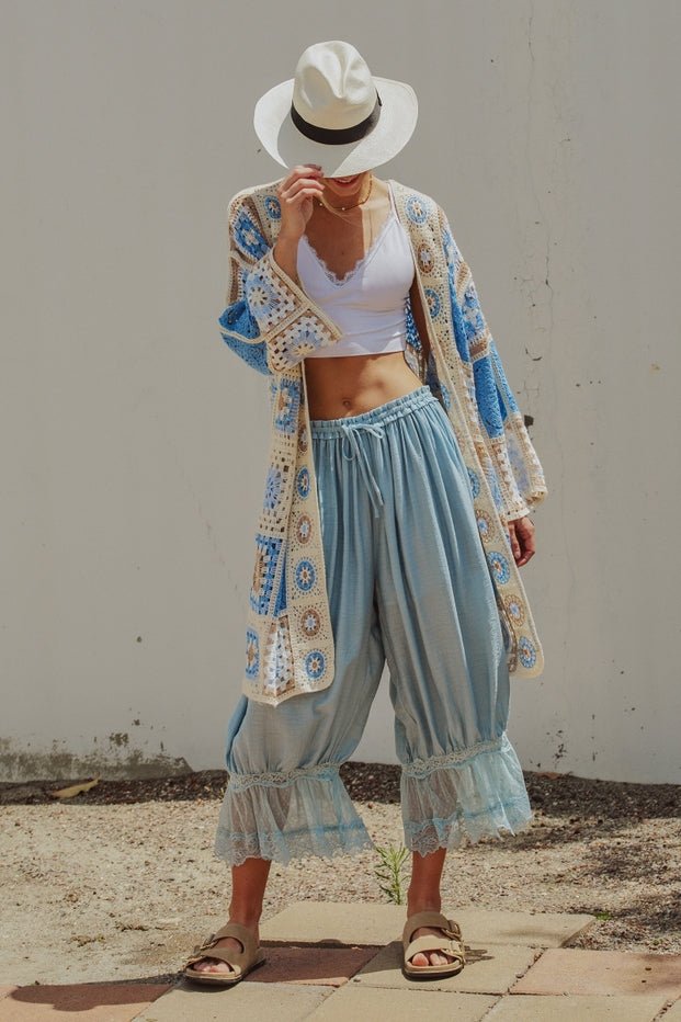 Mariposa Crochet Patchwork Duster - Westly