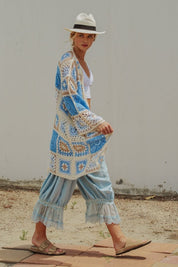Mariposa Crochet Patchwork Duster - Westly