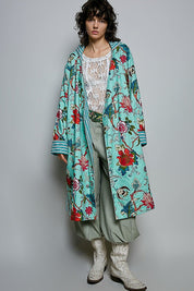 Mariposa Reversible Velvet Duster - Westly