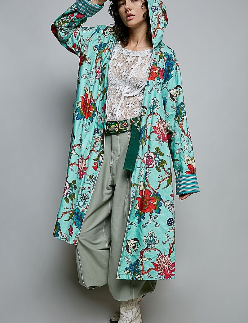 Mariposa Reversible Velvet Duster - Westly