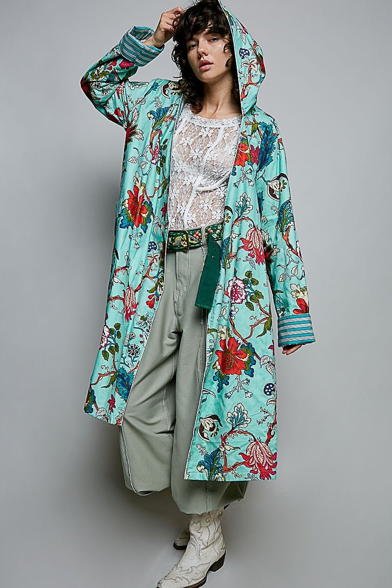 Mariposa Reversible Velvet Duster - Westly