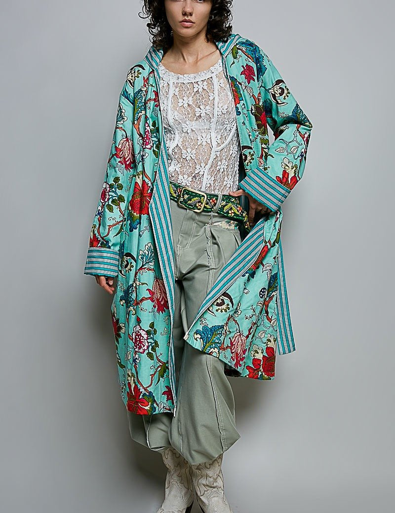 Mariposa Reversible Velvet Duster - Westly
