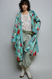 Mariposa Reversible Velvet Duster - Westly